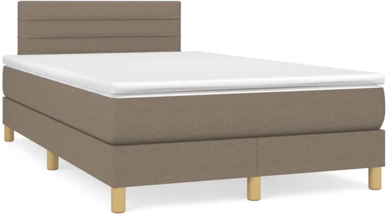 ΚΡΕΒΑΤΙ BOXSPRING ΜΕ ΣΤΡΩΜΑ TAUPE 120X200 ΕΚ. ΥΦΑΣΜΑΤΙΝΟ 3140685