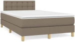 ΚΡΕΒΑΤΙ BOXSPRING ΜΕ ΣΤΡΩΜΑ TAUPE 120X200 ΕΚ. ΥΦΑΣΜΑΤΙΝΟ 3140925