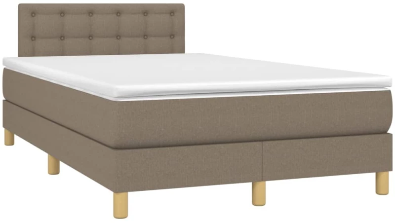 ΚΡΕΒΑΤΙ BOXSPRING ΜΕ ΣΤΡΩΜΑ TAUPE 120X200 ΕΚ. ΥΦΑΣΜΑΤΙΝΟ 3140925