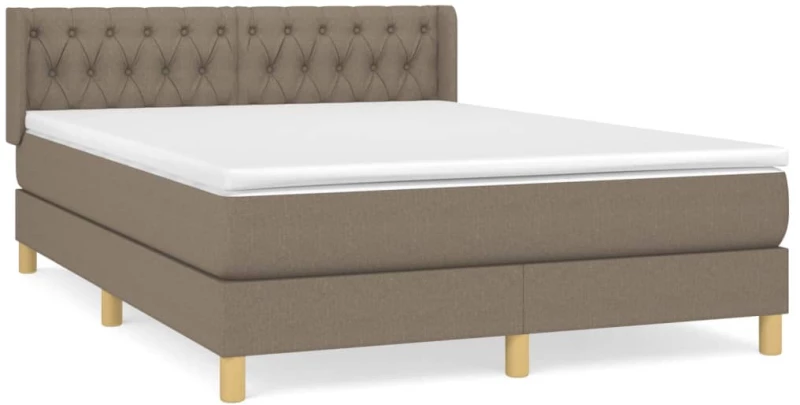 ΚΡΕΒΑΤΙ BOXSPRING ΜΕ ΣΤΡΩΜΑ TAUPE 140X200 ΕΚ. ΥΦΑΣΜΑΤΙΝΟ 3130517
