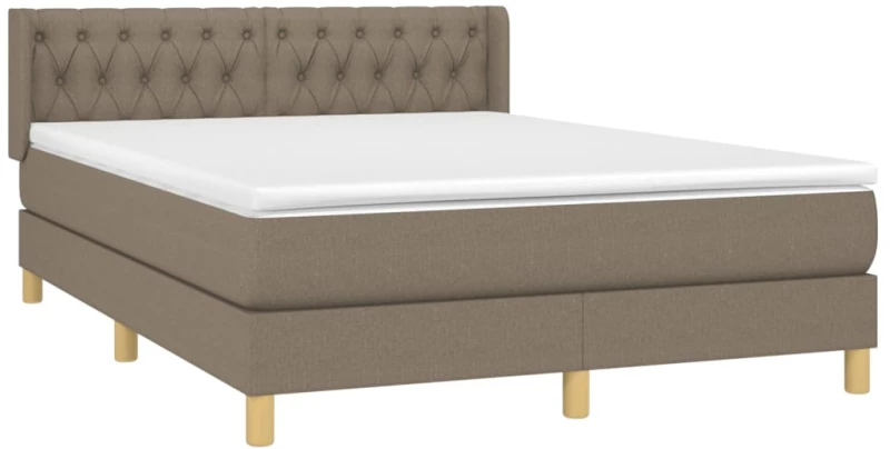 ΚΡΕΒΑΤΙ BOXSPRING ΜΕ ΣΤΡΩΜΑ TAUPE 140X200 ΕΚ. ΥΦΑΣΜΑΤΙΝΟ 3130517