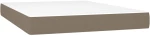 ΚΡΕΒΑΤΙ BOXSPRING ΜΕ ΣΤΡΩΜΑ TAUPE 140X200 ΕΚ. ΥΦΑΣΜΑΤΙΝΟ 3129957