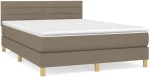 ΚΡΕΒΑΤΙ BOXSPRING ΜΕ ΣΤΡΩΜΑ TAUPE 140X190 ΕΚ. ΥΦΑΣΜΑΤΙΝΟ 3140693
