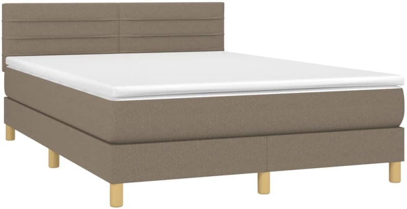 ΚΡΕΒΑΤΙ BOXSPRING ΜΕ ΣΤΡΩΜΑ TAUPE 140X190 ΕΚ. ΥΦΑΣΜΑΤΙΝΟ 3140693
