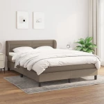 ΚΡΕΒΑΤΙ BOXSPRING ΜΕ ΣΤΡΩΜΑ TAUPE 140X190 ΕΚ. ΥΦΑΣΜΑΤΙΝΟ 3126321