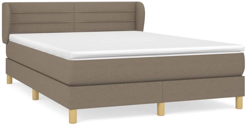 ΚΡΕΒΑΤΙ BOXSPRING ΜΕ ΣΤΡΩΜΑ TAUPE 140X190 ΕΚ. ΥΦΑΣΜΑΤΙΝΟ 3126881