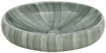 ΝΙΠΤΗΡΑΣ ΟΒΑΛ ΠΡΑΣΙΝΟΣ 59 X 40 X 15 ΕΚ. ΚΕΡΑΜΙΚΟΣ 155083