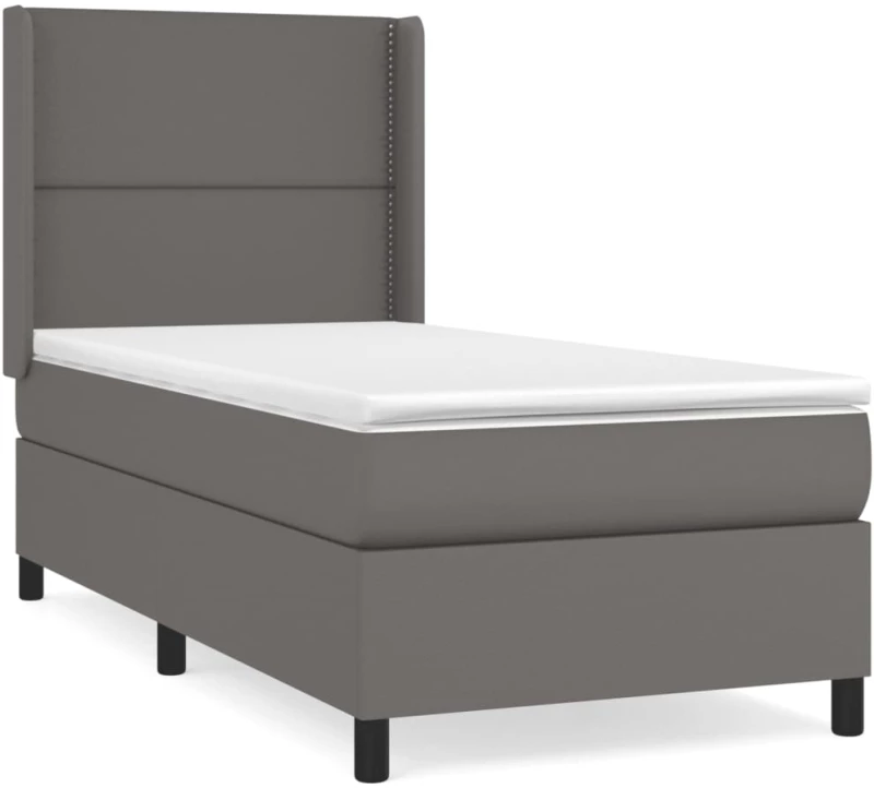 ΚΡΕΒΑΤΙ BOXSPRING ΜΕ ΣΤΡΩΜΑ ΓΚΡΙ 100X200ΕΚ. ΑΠΟ ΣΥΝΘΕΤΙΚΟ ΔΕΡΜΑ 3132427