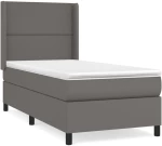 ΚΡΕΒΑΤΙ BOXSPRING ΜΕ ΣΤΡΩΜΑ ΓΚΡΙ 100X200ΕΚ. ΑΠΟ ΣΥΝΘΕΤΙΚΟ ΔΕΡΜΑ 3132427