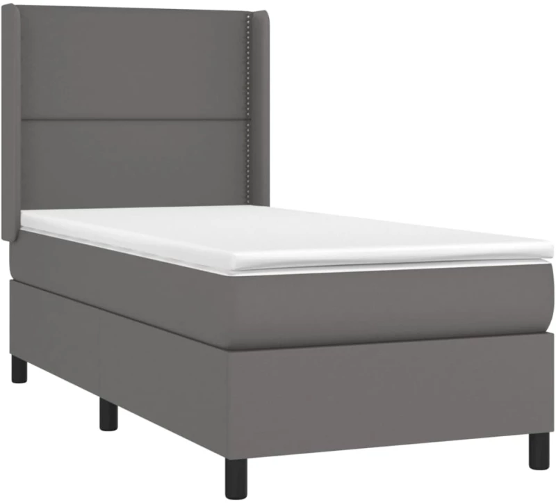 ΚΡΕΒΑΤΙ BOXSPRING ΜΕ ΣΤΡΩΜΑ ΓΚΡΙ 100X200ΕΚ. ΑΠΟ ΣΥΝΘΕΤΙΚΟ ΔΕΡΜΑ 3132427