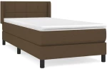 ΚΡΕΒΑΤΙ BOXSPRING ΜΕ ΣΤΡΩΜΑ ΣΚΟΥΡΟ ΚΑΦΕ 100X200 ΕΚ. ΥΦΑΣΜΑΤΙΝΟ 3129692