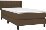 ΚΡΕΒΑΤΙ BOXSPRING ΜΕ ΣΤΡΩΜΑ ΣΚΟΥΡΟ ΚΑΦΕ 100X200 ΕΚ. ΥΦΑΣΜΑΤΙΝΟ 3129692