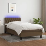ΚΡΕΒΑΤΙ BOXSPRING ΜΕ ΣΤΡΩΜΑ & LED ΣΚ.ΚΑΦΕ 100X200 ΕΚ ΥΦΑΣΜΑΤΙΝΟ 3133376