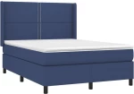 ΚΡΕΒΑΤΙ BOXSPRING ΜΕ ΣΤΡΩΜΑ & LED ΜΠΛΕ 140X190 ΕΚ. ΥΦΑΣΜΑΤΙΝΟ 3138235