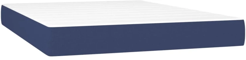 ΚΡΕΒΑΤΙ BOXSPRING ΜΕ ΣΤΡΩΜΑ & LED ΜΠΛΕ 140X190 ΕΚ. ΥΦΑΣΜΑΤΙΝΟ 3138235