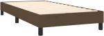 ΚΡΕΒΑΤΙ BOXSPRING ΜΕ ΣΤΡΩΜΑ ΣΚΟΥΡΟ ΚΑΦΕ 100X200 ΕΚ. ΥΦΑΣΜΑΤΙΝΟ 3140276