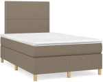 ΚΡΕΒΑΤΙ BOXSPRING ΜΕ ΣΤΡΩΜΑ TAUPE 120X200 ΕΚ. ΥΦΑΣΜΑΤΙΝΟ 3142245