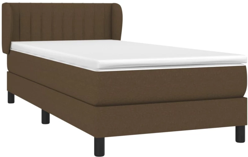 ΚΡΕΒΑΤΙ BOXSPRING ΜΕ ΣΤΡΩΜΑ ΣΚΟΥΡΟ ΚΑΦΕ 90X190 ΕΚ. ΥΦΑΣΜΑΤΙΝΟ 3126368