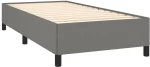 ΚΡΕΒΑΤΙ BOXSPRING ΜΕ ΣΤΡΩΜΑ ΣΚΟΥΡΟ ΓΚΡΙ 90X190 ΕΚ. ΥΦΑΣΜΑΤΙΝΟ 3127846