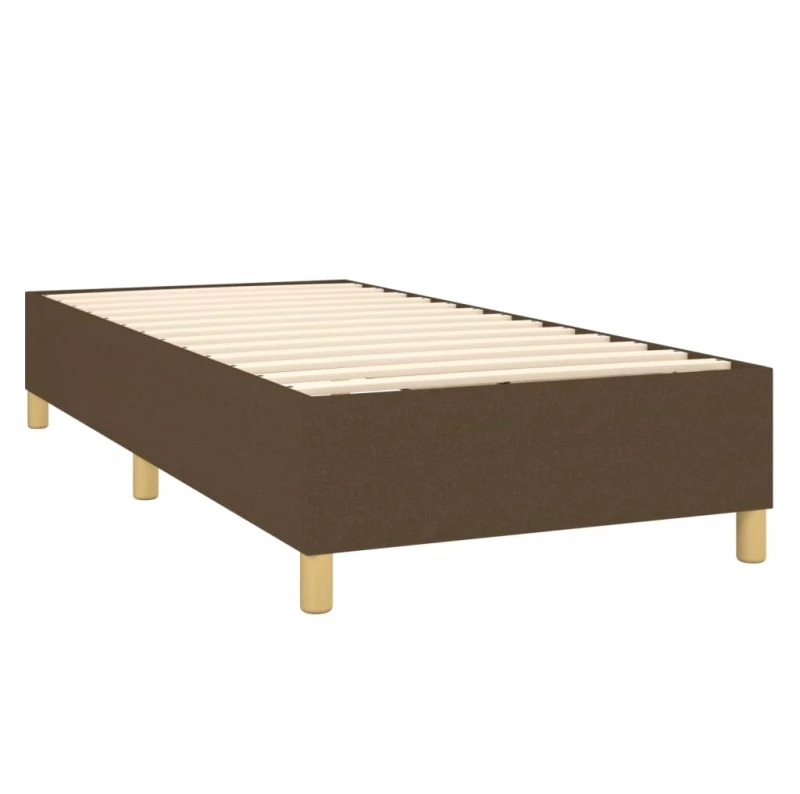 ΚΡΕΒΑΤΙ BOXSPRING ΜΕ ΣΤΡΩΜΑ ΣΚΟΥΡΟ ΚΑΦΕ 90X190 ΕΚ. ΥΦΑΣΜΑΤΙΝΟ 3128408
