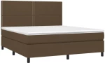 ΚΡΕΒΑΤΙ BOXSPRING ΜΕ ΣΤΡΩΜΑ & LED ΣΚ.ΚΑΦΕ 180X200ΕΚ. ΥΦΑΣΜΑΤΙΝΟ 3134816