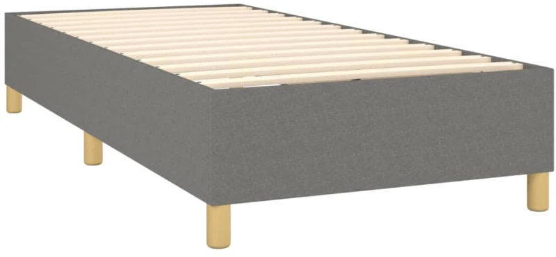 ΚΡΕΒΑΤΙ BOXSPRING ΜΕ ΣΤΡΩΜΑ & LED ΣΚ.ΓΚΡΙ 90X200 ΕΚ. ΥΦΑΣΜΑΤΙΝΟ 3135326