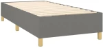 ΚΡΕΒΑΤΙ BOXSPRING ΜΕ ΣΤΡΩΜΑ & LED ΣΚ.ΓΚΡΙ 90X200 ΕΚ. ΥΦΑΣΜΑΤΙΝΟ 3135326