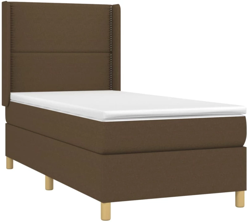 ΚΡΕΒΑΤΙ BOXSPRING ΜΕ ΣΤΡΩΜΑ & LED TAUPE 90X200 ΕΚ. ΥΦΑΣΜΑΤΙΝΟ 3138769