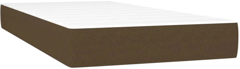 ΚΡΕΒΑΤΙ BOXSPRING ΜΕ ΣΤΡΩΜΑ ΣΚΟΥΡΟ ΚΑΦΕ 90X190 ΕΚ. ΥΦΑΣΜΑΤΙΝΟ 3142140
