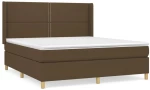 ΚΡΕΒΑΤΙ BOXSPRING ΜΕ ΣΤΡΩΜΑ ΣΚΟΥΡΟ ΚΑΦΕ 180X200 ΕΚ ΥΦΑΣΜΑΤΙΝΟ 3131932