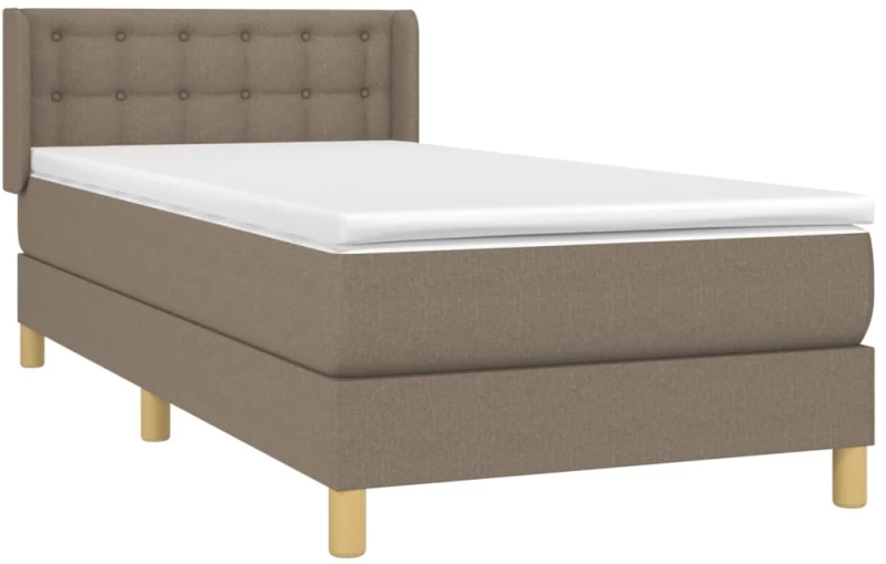 ΚΡΕΒΑΤΙ BOXSPRING ΜΕ ΣΤΡΩΜΑ TAUPE 80X200 ΕΚ. ΥΦΑΣΜΑΤΙΝΟ 3130549