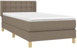 ΚΡΕΒΑΤΙ BOXSPRING ΜΕ ΣΤΡΩΜΑ TAUPE 80X200 ΕΚ. ΥΦΑΣΜΑΤΙΝΟ 3130549