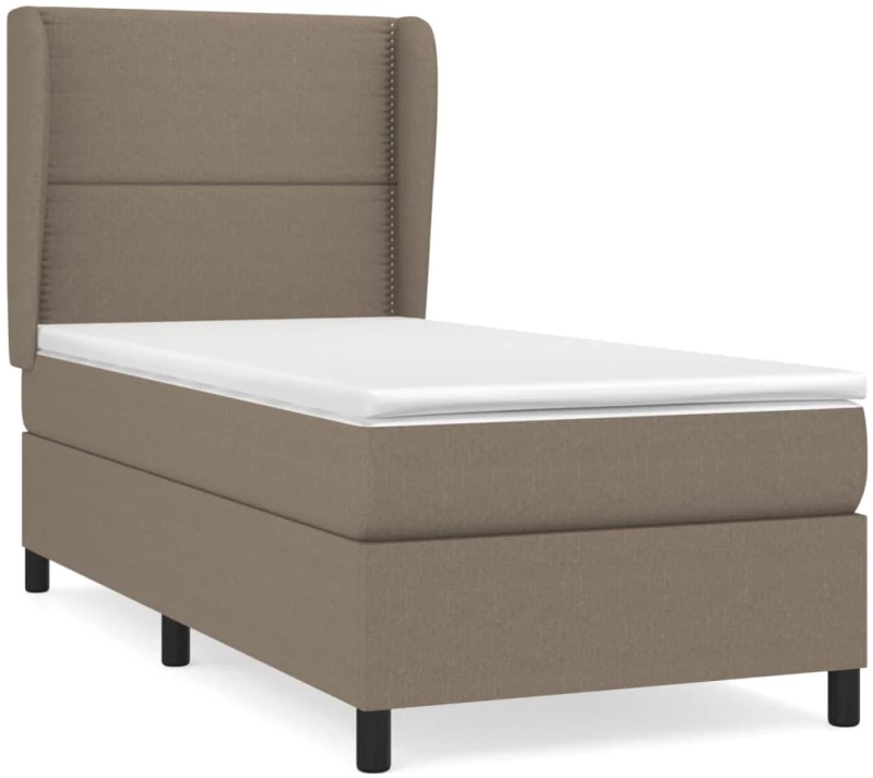 ΚΡΕΒΑΤΙ BOXSPRING ΜΕ ΣΤΡΩΜΑ TAUPE 90X200 ΕΚ. ΥΦΑΣΜΑΤΙΝΟ 3127857