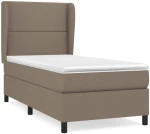 ΚΡΕΒΑΤΙ BOXSPRING ΜΕ ΣΤΡΩΜΑ TAUPE 90X200 ΕΚ. ΥΦΑΣΜΑΤΙΝΟ 3127857