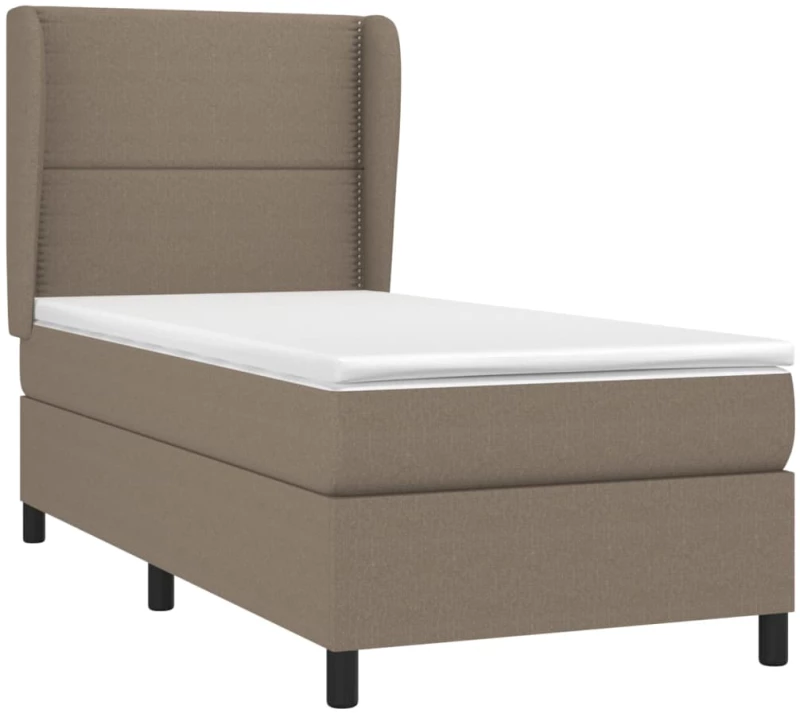 ΚΡΕΒΑΤΙ BOXSPRING ΜΕ ΣΤΡΩΜΑ TAUPE 90X200 ΕΚ. ΥΦΑΣΜΑΤΙΝΟ 3127857