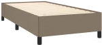 ΚΡΕΒΑΤΙ BOXSPRING ΜΕ ΣΤΡΩΜΑ TAUPE 90X200 ΕΚ. ΥΦΑΣΜΑΤΙΝΟ 3127857