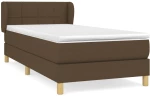 ΚΡΕΒΑΤΙ BOXSPRING ΜΕ ΣΤΡΩΜΑ ΣΚΟΥΡΟ ΚΑΦΕ 90X190 ΕΚ. ΥΦΑΣΜΑΤΙΝΟ 3126768