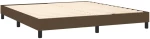 ΚΡΕΒΑΤΙ BOXSPRING ΜΕ ΣΤΡΩΜΑ ΣΚΟΥΡΟ ΚΑΦΕ 180X200 ΕΚ ΥΦΑΣΜΑΤΙΝΟ 3129652