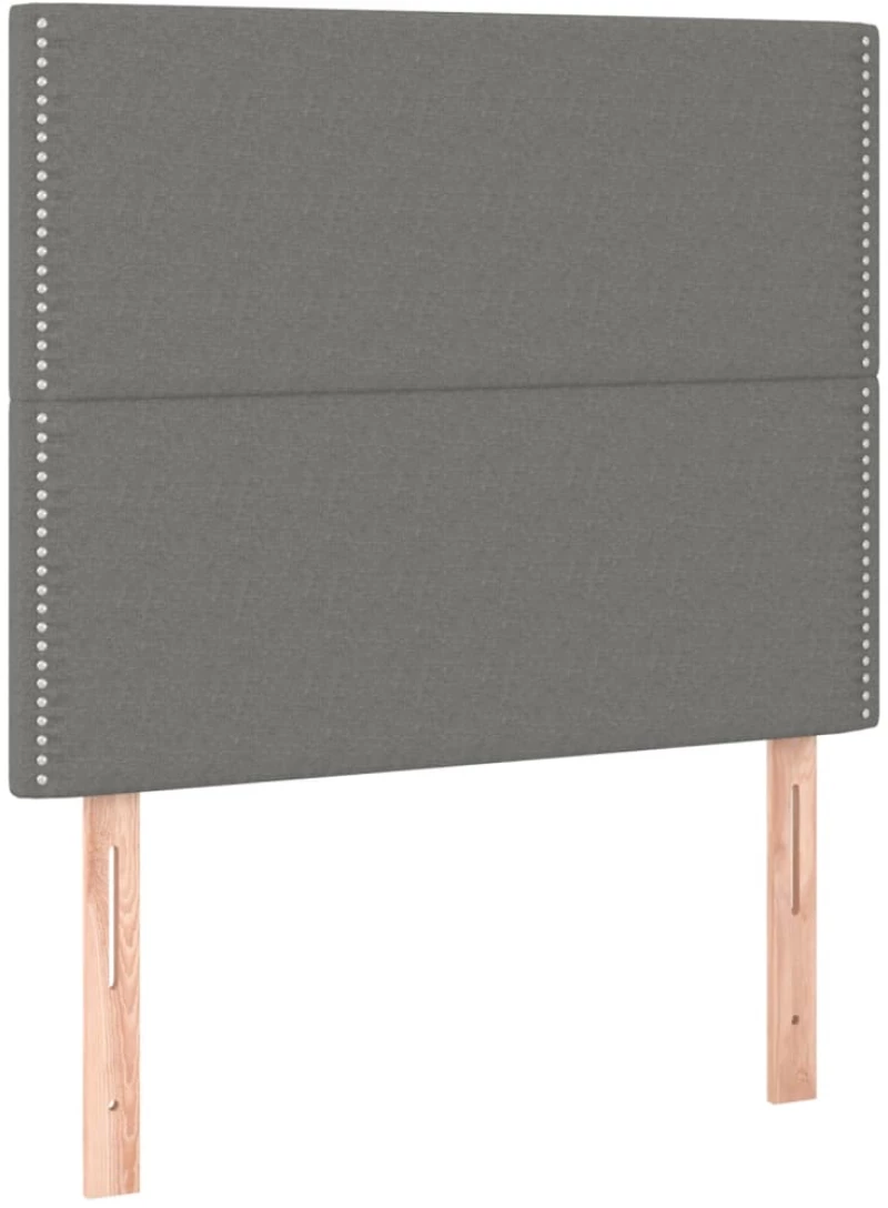 ΚΡΕΒΑΤΙ BOXSPRING ΜΕ ΣΤΡΩΜΑ & LED ΣΚ.ΓΚΡΙ 90X190 ΕΚ. ΥΦΑΣΜΑΤΙΝΟ 3134758