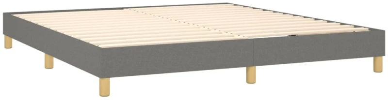 ΚΡΕΒΑΤΙ BOXSPRING ΜΕ ΣΤΡΩΜΑ ΣΚΟΥΡΟ ΓΚΡΙ 180X200 ΕΚ ΥΦΑΣΜΑΤΙΝ 3140554