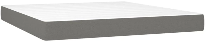 ΚΡΕΒΑΤΙ BOXSPRING ΜΕ ΣΤΡΩΜΑ ΣΚΟΥΡΟ ΓΚΡΙ 180X200 ΕΚ ΥΦΑΣΜΑΤΙΝ 3140554