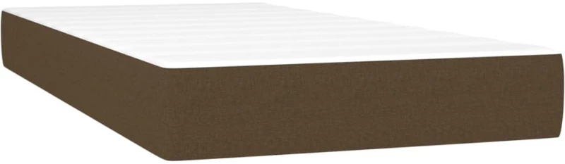 ΚΡΕΒΑΤΙ BOXSPRING ΜΕ ΣΤΡΩΜΑ ΣΚΟΥΡΟ ΚΑΦΕ 90X190 ΕΚ. ΥΦΑΣΜΑΤΙΝΟ 3127768