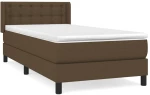 ΚΡΕΒΑΤΙ BOXSPRING ΜΕ ΣΤΡΩΜΑ ΣΚΟΥΡΟ ΚΑΦΕ 90X190 ΕΚ. ΥΦΑΣΜΑΤΙΝΟ 3129996