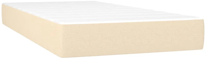 ΚΡΕΒΑΤΙ BOXSPRING ΜΕ ΣΤΡΩΜΑ & LED ΚΡΕΜ 90X190 ΕΚ. ΥΦΑΣΜΑΤΙΝΟ 3134922