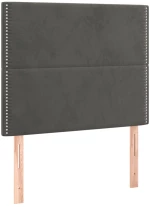 ΚΡΕΒΑΤΙ BOXSPRING ΜΕ ΣΤΡΩΜΑ ΣΚΟΥΡΟ ΓΚΡΙ 80X200 ΕΚ. ΒΕΛΟΥΔΙΝΟ 3137750