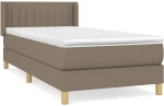 ΚΡΕΒΑΤΙ BOXSPRING ΜΕ ΣΤΡΩΜΑ TAUPE 90X190 ΕΚ.ΥΦΑΣΜΑΤΙΝΟ 3130397