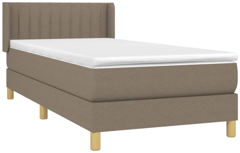 ΚΡΕΒΑΤΙ BOXSPRING ΜΕ ΣΤΡΩΜΑ TAUPE 90X190 ΕΚ.ΥΦΑΣΜΑΤΙΝΟ 3130397