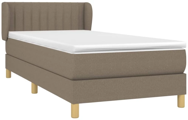 ΚΡΕΒΑΤΙ BOXSPRING ΜΕ ΣΤΡΩΜΑ TAUPE 90X190 ΕΚ.ΥΦΑΣΜΑΤΙΝΟ 3126929