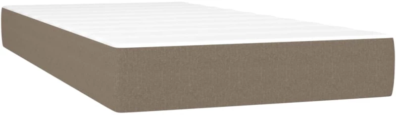 ΚΡΕΒΑΤΙ BOXSPRING ΜΕ ΣΤΡΩΜΑ & LED TAUPE 90X190 ΕΚ. ΥΦΑΣΜΑΤΙΝΟ 3133841