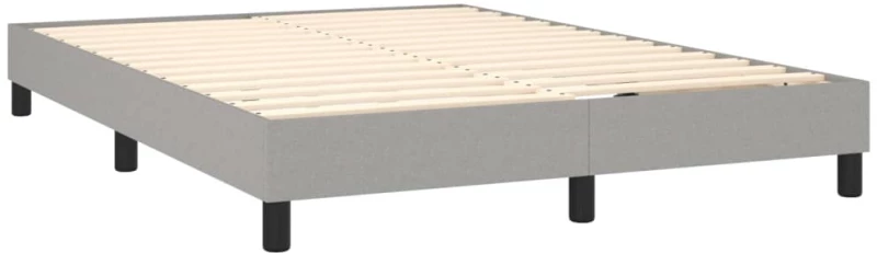 ΚΡΕΒΑΤΙ BOXSPRING ΜΕ ΣΤΡΩΜΑ ΑΝΟΙΧΤΟ ΓΚΡΙ 140X200 ΕΚ. ΥΦΑΣΜΑΤΙΝΟ 3129633